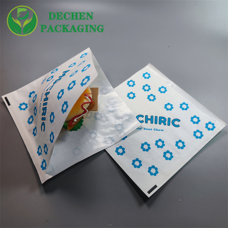 Paper Bag Pharmacy Sandwich Packaging Bag Greaseproof Paper Bags For Fried Food